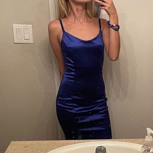 All Blue Form Fitting Dress